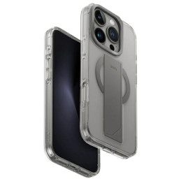 Etui z Pasekiem FlexGrip, Podpórka UNIQ Heldro Max do MagSafe do iPhone 16 Pro Max, przezroczyste
