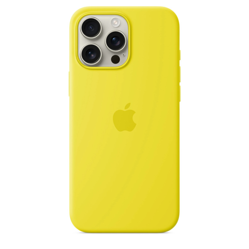 Etui Apple Silicone Case MagSafe do iPhone 16 Pro Max żółte