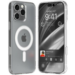 Etui Mercury Jelhard do MagSafe do iPhone 16 Pro Max, przezroczyste