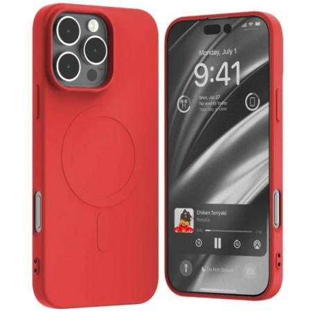 Etui Mercury MagSafe Semi-Silicone do iPhone 16 Pro Max, czerwony /red