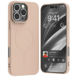 Etui Mercury MagSafe Semi-Silicone do iPhone 16 Pro Max, różowo-piaskowy /pink sand