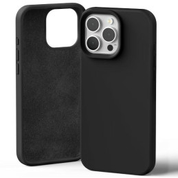 Etui Mercury Silicone do iPhone 16 Pro Max czarny/black
