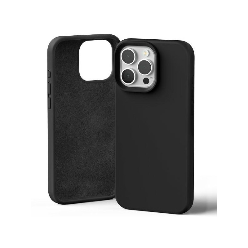 Etui Mercury Silicone do iPhone 16 Pro Max czarny/black