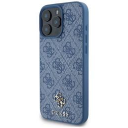 Etui Guess HC PU 4G Small 4G and Classic MagSafe do iPhone 16 Pro Max, niebieski