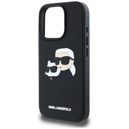 Etui Karl Lagerfeld HC 3D Rubber Double Heads do iPhone 16 Pro Max, czarny