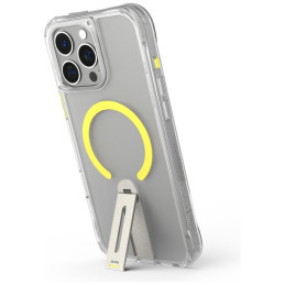 Etui z obrotową podstawką Skinarma Helix do MagSafe do iPhone 16 Pro Max przezroczyste