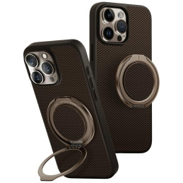 Etui UNIQ Keva Air GripFit do MagSafe do iPhone 16 Pro Max, brązowe