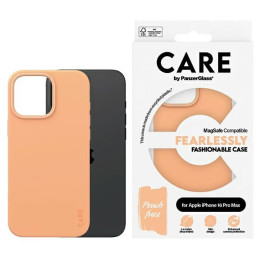 Etui CARE by PanzerGlass Fashion do MagSafe do iPhone 16 Pro Max, brzoskwiniowe