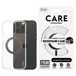 Etui CARE by PanzerGlass Feature Kickstand do MagSafe do iPhone 16 Pro Max, czarne