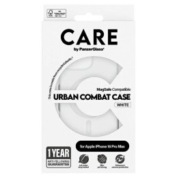 Etui CARE by PanzerGlass Flagship do MagSafe do iPhone 16 Pro Max, białe