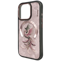 Etui Nimmy Magnetic Fantasy Animal MagSafe do iPhone 16 Pro Max różowo złoty