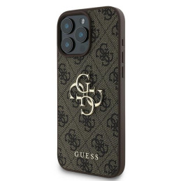 Etui Guess 4G Big Logo do iPhone 16 Pro, brązowy/brown