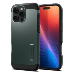 Etui Spigen Tough Armor do MagSafe do iPhone 16 Pro, zielony