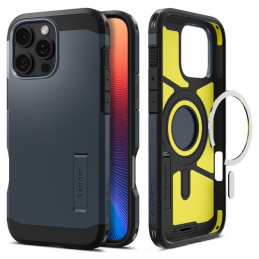 Etui Spigen Tough Armor do MagSafe do iPhone 16 Pro, granatowe
