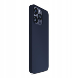 Etui 3MK Silicone Case do iPhone 16 Pro, granatowe