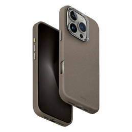 Etui Skórzane UNIQ Lyden do MagSafe do iPhone 16 Pro,  szary