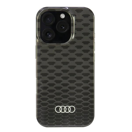 Etui Audi IML Stitching Pattern MagSafe do iPhone 16 Pro, czarne