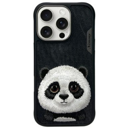 Etui Nimmy Big Eyed Pet 2.0 Panda do iPhone 16 Pro, czarny/black