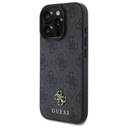 Etui Guess 4G Small Classic MagSafe do iPhone 16 Pro, czarne