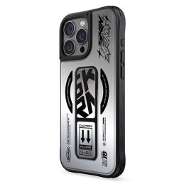 Etui z podstawką Skinarma Kira Kobai do MagSafe do iPhone 16 Pro chrome