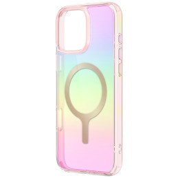 Etui UNIQ Iridescia do MagSafe d iPhone 16 Pro, różowe