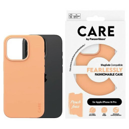 Etui CARE by PanzerGlass Fashion do MagSafe do iPhone 16 Pro, brzoskwiniowe