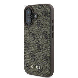 Etui Guess 4G Classic do iPhone 16 Plus, brązowy