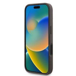 Etui Guess 4G Bottom Stripe do iPhone 16 Plus, brązowy