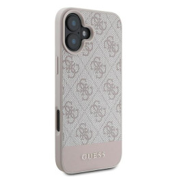 Etui Guess 4G Bottom Stripe do iPhone 16 Plus, różowy