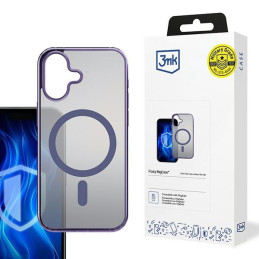 Etui 3mk Frosty MagCase do iPhone 16 Plus, półprzezroczyste z fioletowym