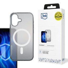Etui 3mk Frosty MagCase do iPhone 16 Plus, półprzezroczyste z białym