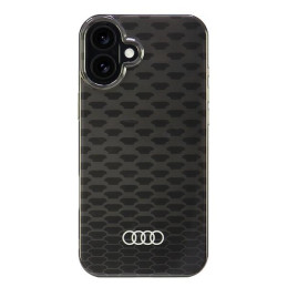 Etui Audi IML Stitching Pattern MagSafe do iPhone 16 Plus, czarne