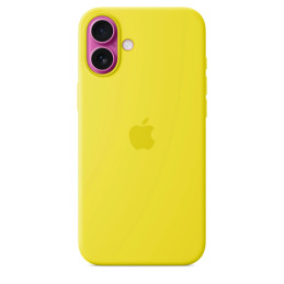 Etui Apple Silicone Case MagSafe do iPhone 16 Plus żółte