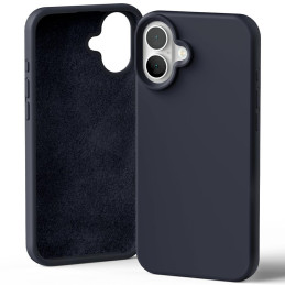 Etui Mercury Silicone do iPhone 16 Plus granatowy
