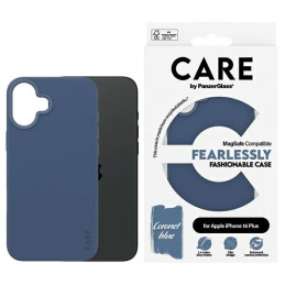 Etui CARE by PanzerGlass Fashion do MagSafe do iPhone 16 Plus, niebieske