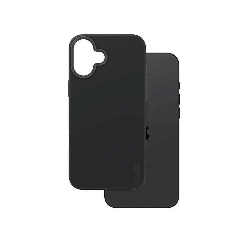 Etui CARE by PanzerGlass Fashion do MagSafe do iPhone 16 Plus, czarne