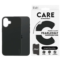 Etui CARE by PanzerGlass Fashion do MagSafe do iPhone 16 Plus, czarne