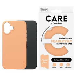 Etui CARE by PanzerGlass Fashion do MagSafe do iPhone 16 Plus, brzoskwiniowe