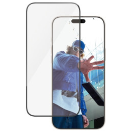 Szkło hartowane PanzerGlass Ultra-Wide Fit + EasyAligner do iPhone 16 Pro Max, czarna ramka