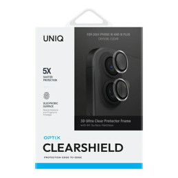 Szkło na obiektyw aparatu UNIQ Optix Clear Camera Lens do iPhone 16 / 16 Plus