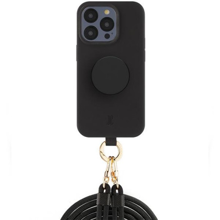 Etui Just Elegance 3in1 PopGrip do iPhone 15 Pro czarne
