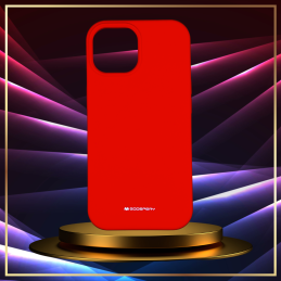 Etui Mercury Silicone do iPhone 15 Pro, czerwone