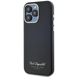 Etui Karl Lagerfeld hotel RSG do iPhone 15 Pro, czarne