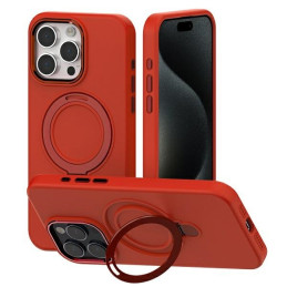 Etui Mercury Stand Silicone do MagSafe do iPhone 15 Plus  czerwone