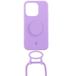 Etui Just Elegance PopGrip do iPhone 14 Pro Max lawendowe