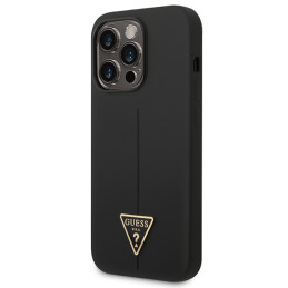 Etui Guess Silicone Triangle Logo do iPhone 14 Pro Max, czarne