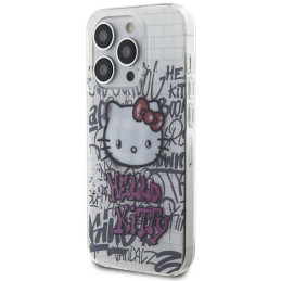 Etui Hello Kitty IML Kitty On Bricks Graffiti do iPhone 14 Pro Max, białe