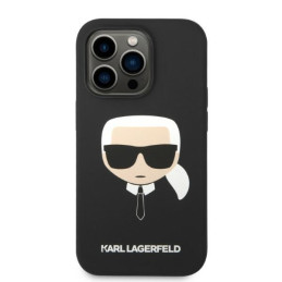 Etui Karl Lagerfeld Silicone Karl`s Head Magsafe do iPhone 14 Pro Max czarne