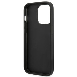 Etui Guess 4G Metal Gold Logo do iPhone 14 Pro, szare