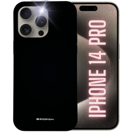 Etui Mercury Silicone do iPhone 14 Pro, czarne